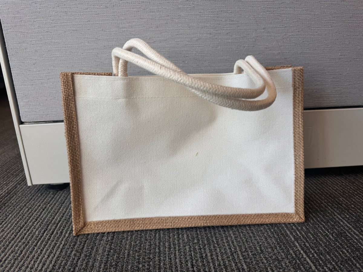 Custom Burlap Tote
