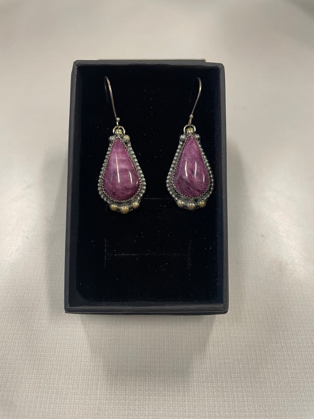 Custom-Made Cow Creek Purple Earrings