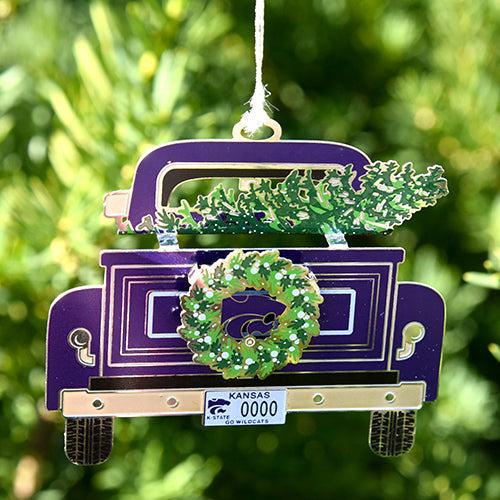 Powercat Purple Truck Ornament