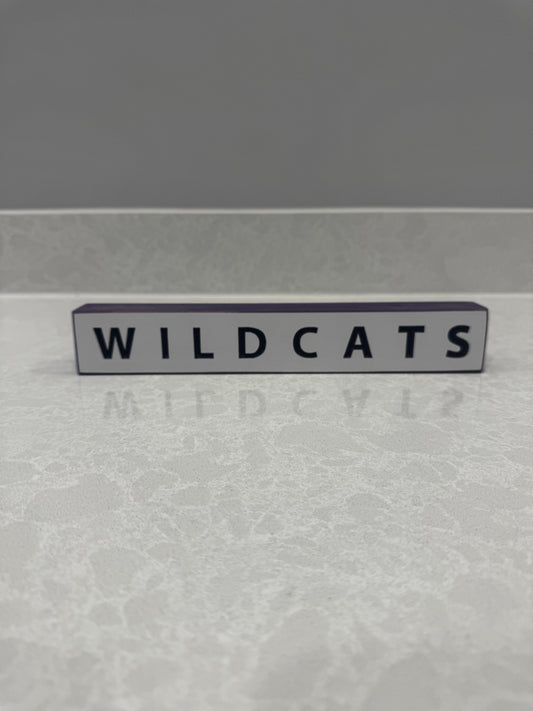 Wildcats Wood Sign