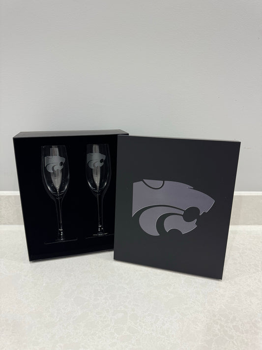 Powercat Wine Glasses - Flute and Standard