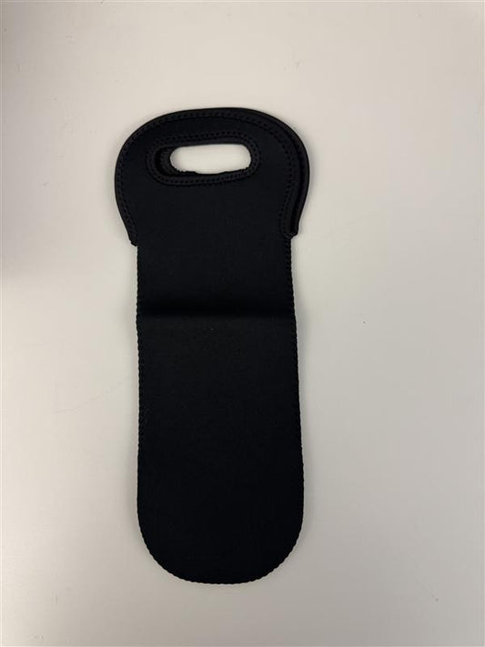 Customizable Black Polyurethane Wine Bag