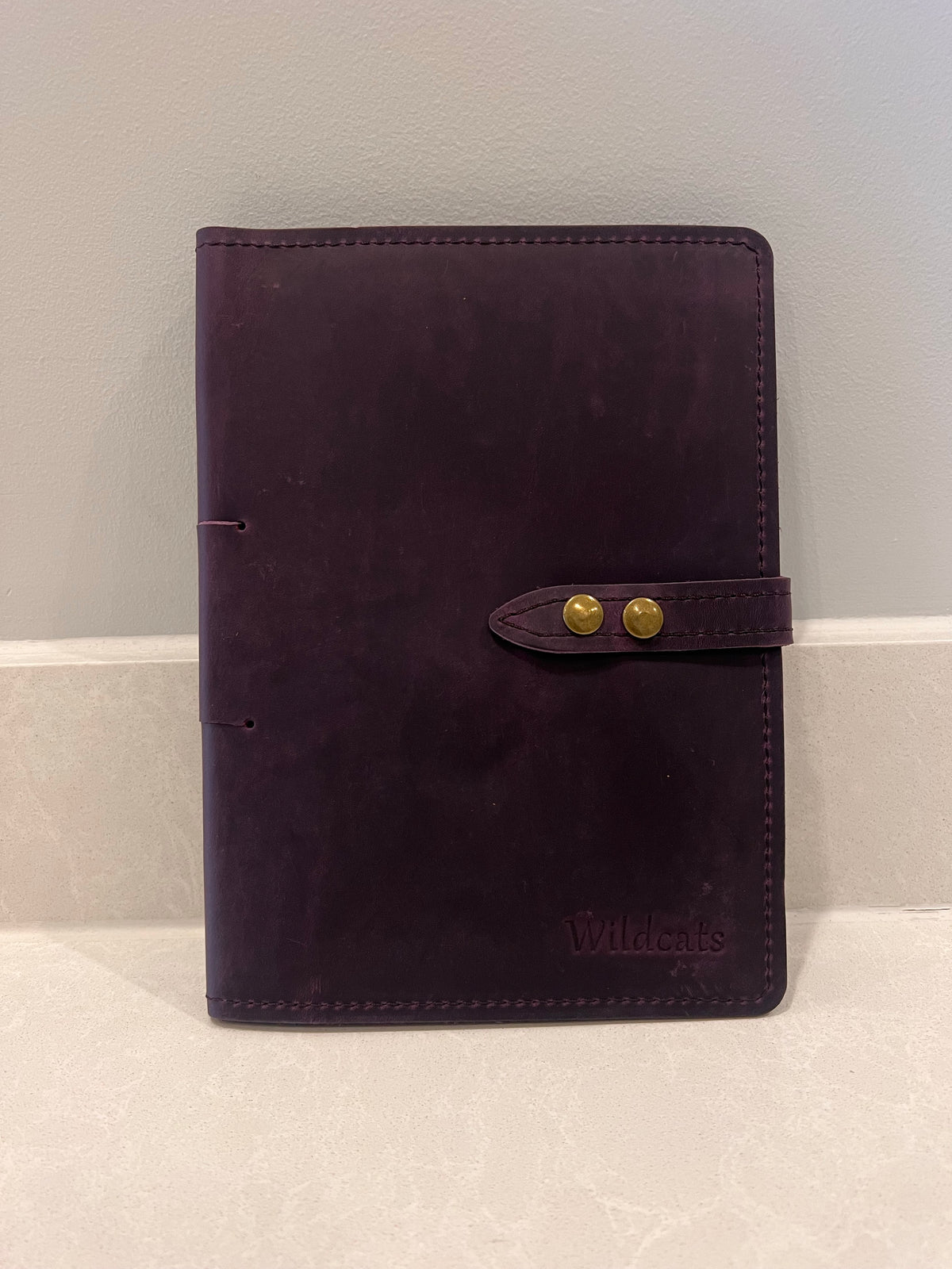 Wildcats Purple Leather Journal