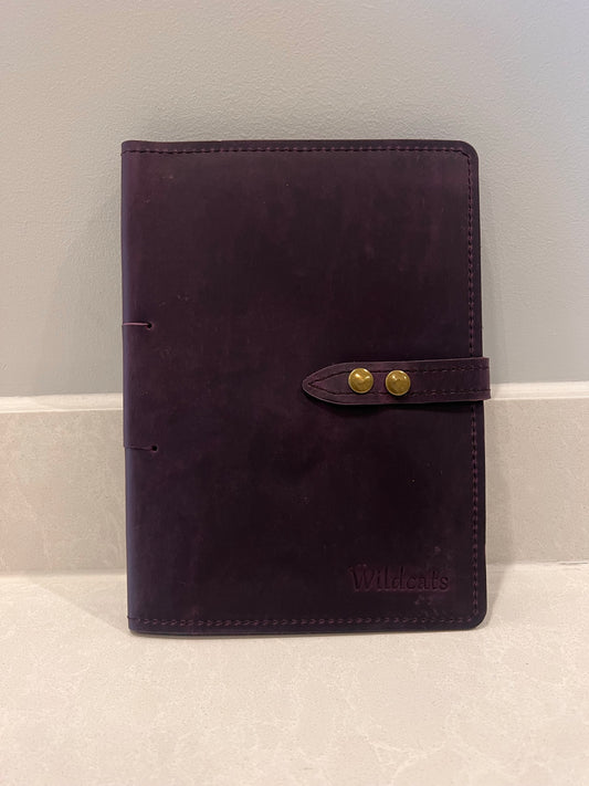 Wildcats Purple Leather Journal