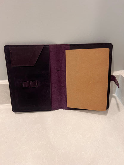 Wildcats Purple Leather Journal