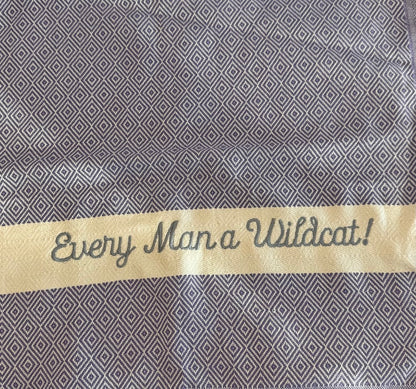 Kansas State Embroidered Kitchen Towel "Every Man A Wildcat"