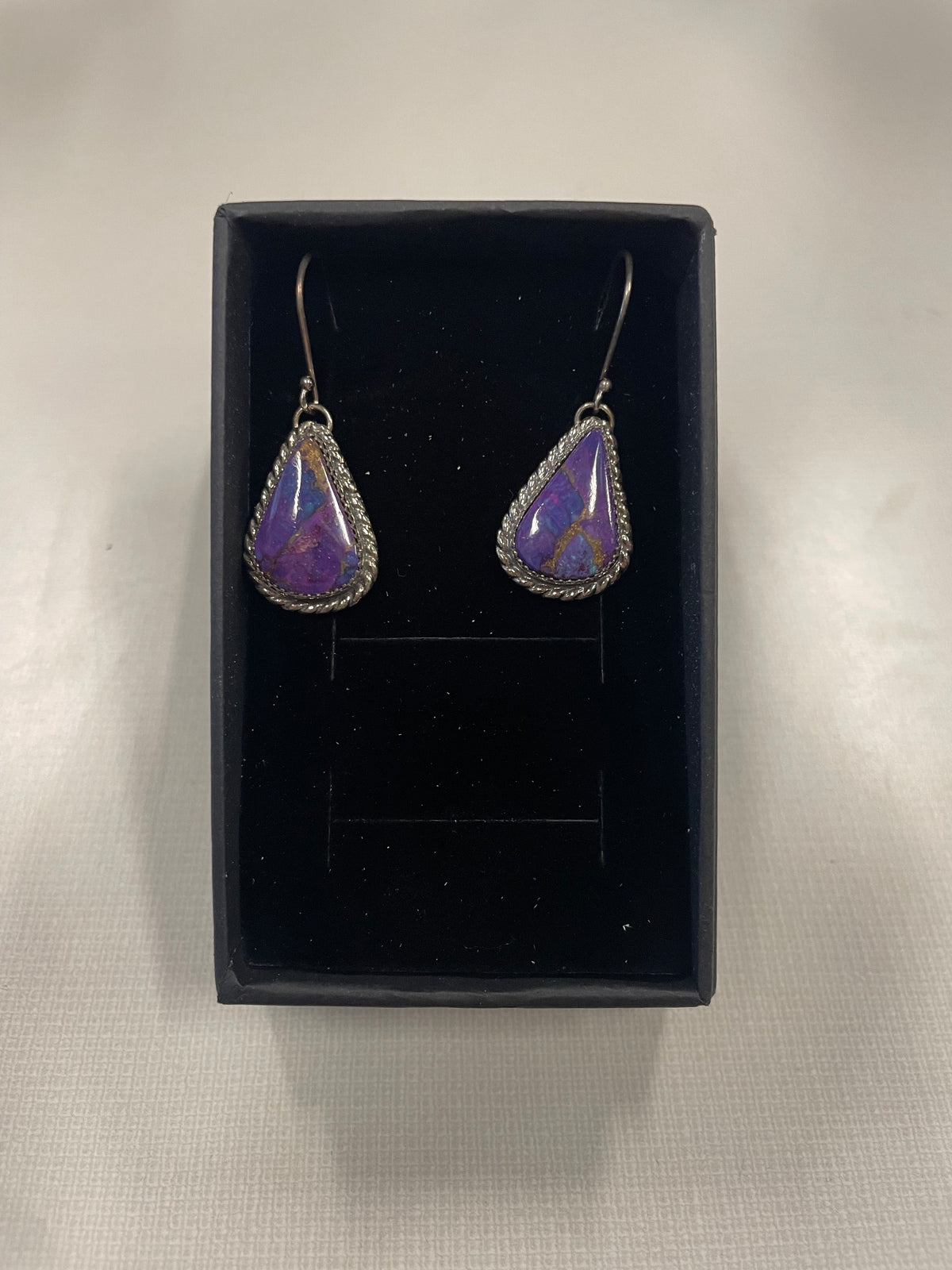 Custom-Made Cow Creek Purple Earrings