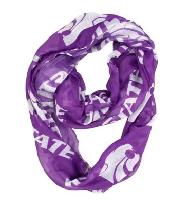 Kansas State Wildcats Women's Sheer Infinity Scarf