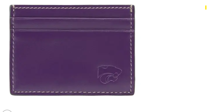 K-State Game Day Leather Card Case