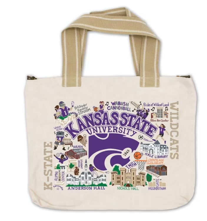 K-State Wildcats Canvas Tote