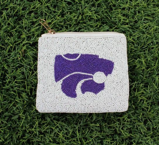 Beaded Game Day Pouch