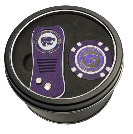 K-State Golf Tin Gift Set