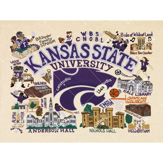 Catstudio K-State Art Print