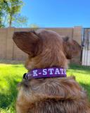 K-State Wildcats Genuine Leather Dog Collar