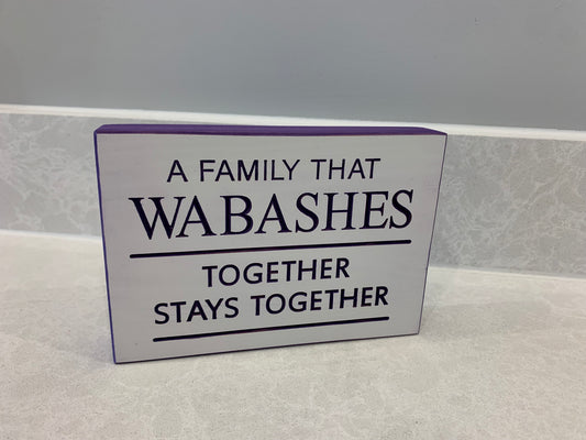 Wabash Wood Sign