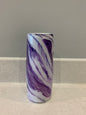 Albo Glass Purple and White Vase